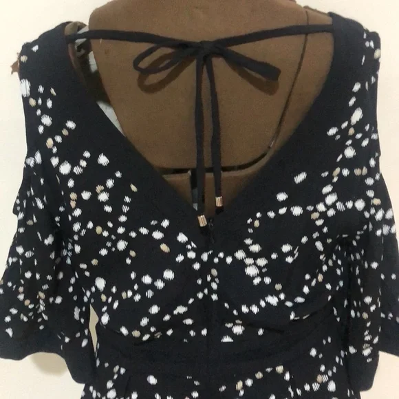 Sass & Bide size 8 speckles and stars foil print dress - Picture 5 of 14